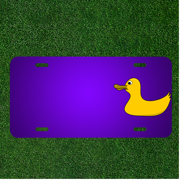 Create Your Custom Rubber Duck Yellow Bird License Plate with Personalized Names