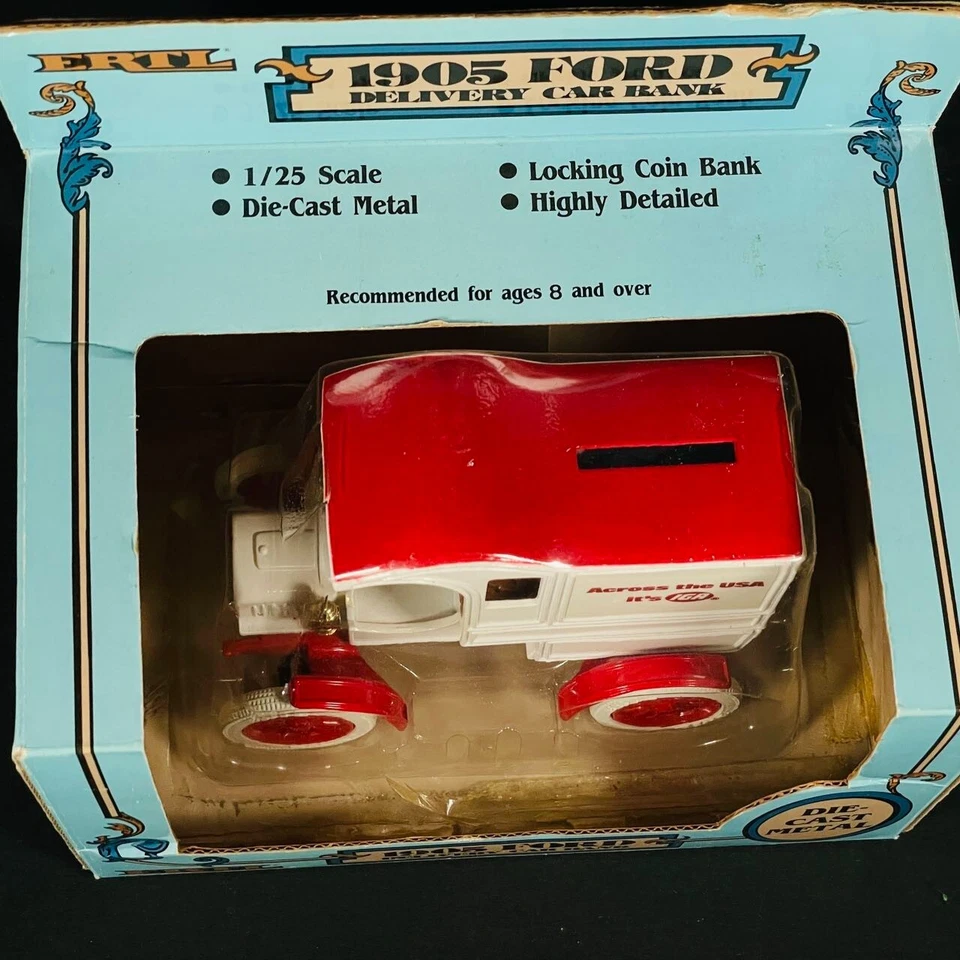 1986 ERTL 1905 Ford Delivery Car Bank Across the USA 1/25 Diecast NEW - Image 4 of 4