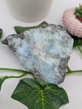Larimar Dominican Republic Natural Raw Mineral Ore Specimen 112g Gemstone