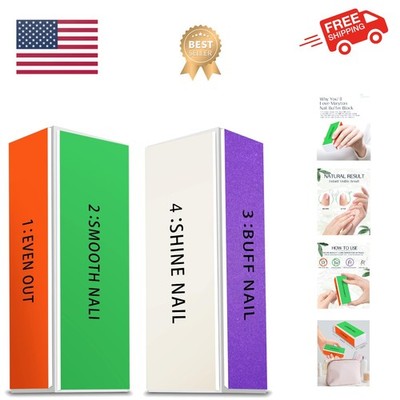 Professional Nail Buffer Block - Ultimate Shine Nail Buffing Block with 4 Way...