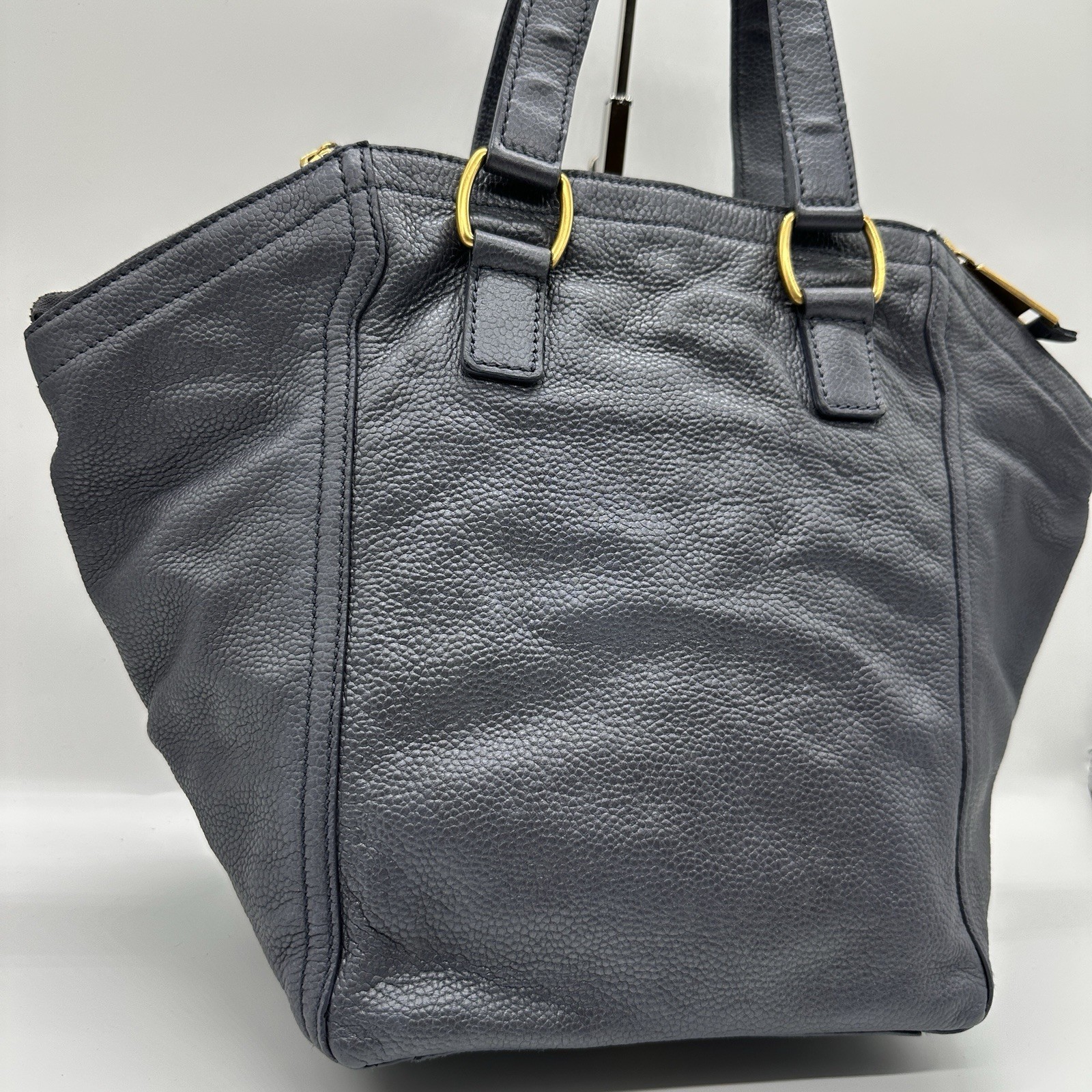 Borsa a tracolla Yves Saint Laurent Rive Gauche Downtown YSL pelle navy originale!