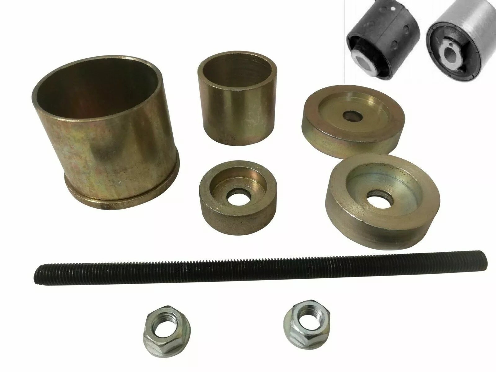 Outil extracteur silentblock bras arriere BMW E46 E90 sans depose du moyeu