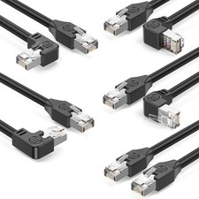 Cat5e Ethernet Cable Networking Wire with Angled Connectors for Efficient Wiring