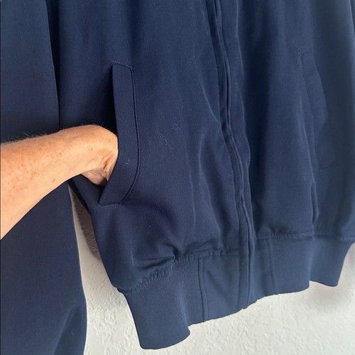 Vintage U.S. Air Force Full Zip Jacket Bomber Navy Blue Patches Wings Collection - Picture 4 of 9