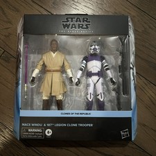 Star Wars Black Series Mace Windu & 187th Legion Clone Trooper 2-Pack NEW SEALED