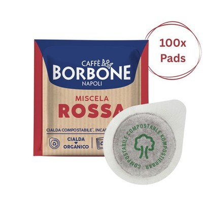 Caffè Borbone Miscela Red 100x Kaffeepads kompostierbare Pads 44mm ESE Maschine