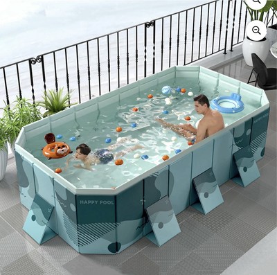 Buric Foldable swimming pool for home. 118 inch