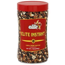 Elite Instant Coffee 7 Ounce Pack Mild Flavor Premium Quality Instant Coffee