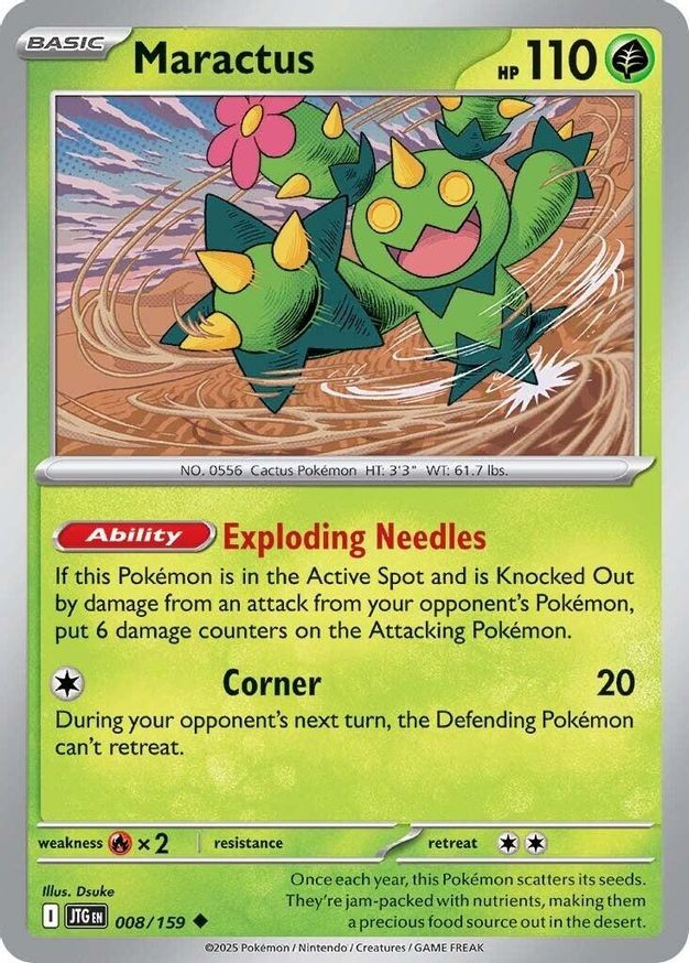 Pokemon Maractus (8/382) Journey Together NM