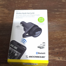 Scosche BTFM5-SP Bluetooth FM Transmitter Car Kit Hands-Free, Charging, LED