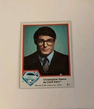 Superman 1978 Topps Christopher Reeve as Clark Kent 2 PLEASE READ BEFORE BUYING