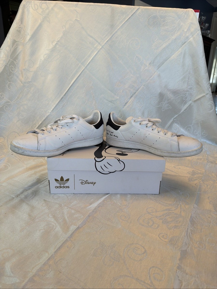 Size 10 - Disney x adidas Stan Smith Black & White Mickey Mouse