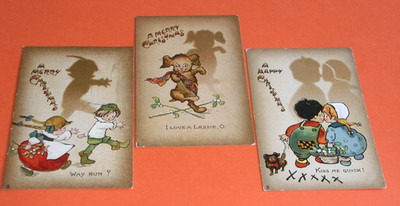 DREI ORIGINAL MABEL LUCIE ATTWELL STECK KINDER POSTKARTEN.