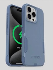 OtterBox Commuter MagSafe Edition Back Case iPhone 15 Pro Max Crisp Denim Blue