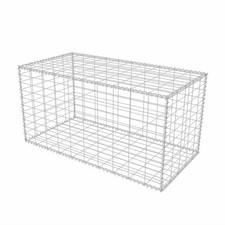 Gabion Basket – Welded Steel Mesh Cage for Garden, Outdoor Landscape, Retaini...