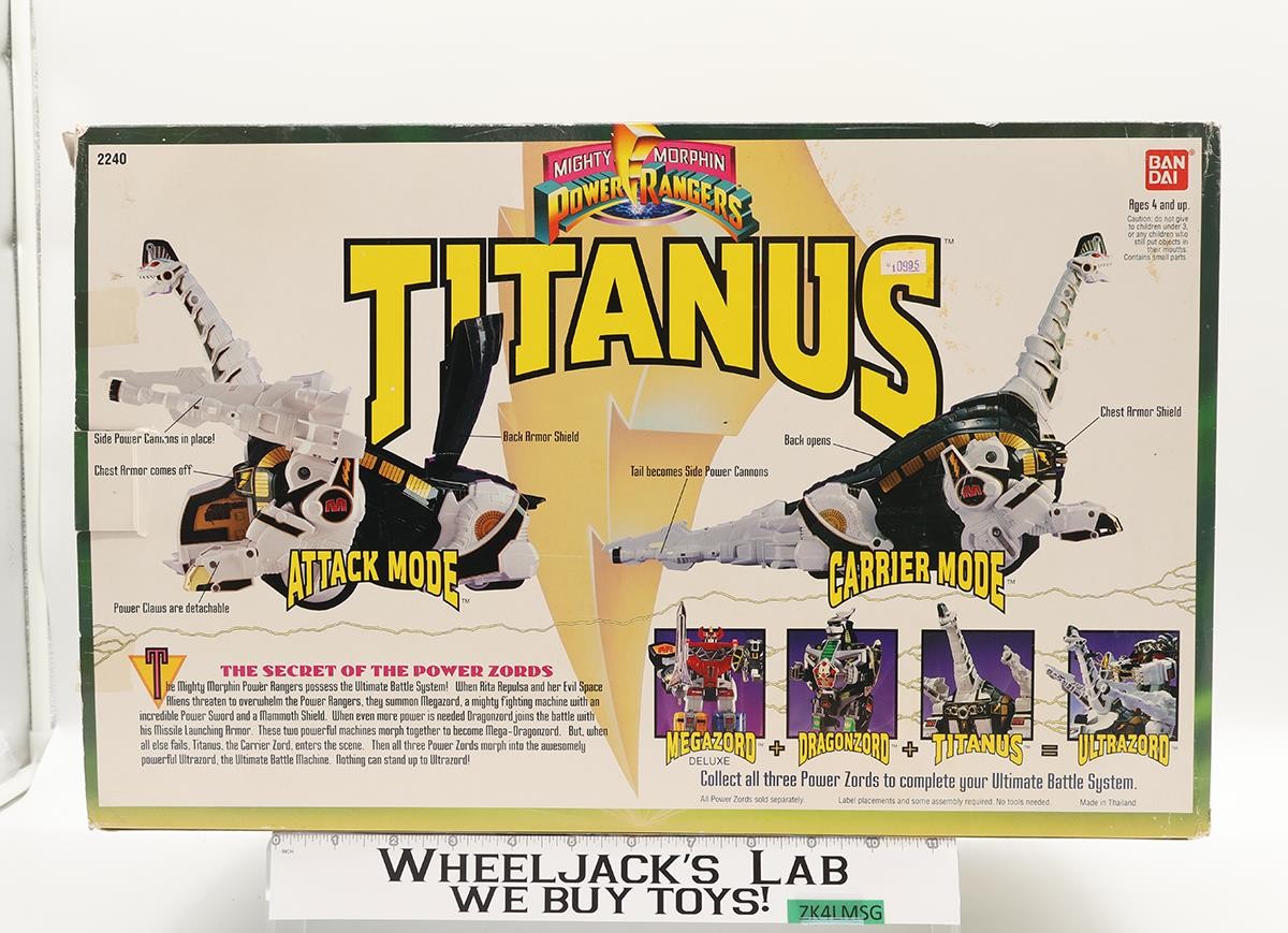 Titanus Carrier Zord Mighty Morphin Power Rangers 1993 Bandai