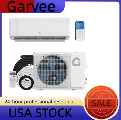 Garvee Mini Split Air Conditioner with Heat Pump, 19 SEER, 18,000 BTU Cools Up t