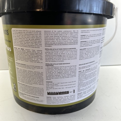 XL Brands Grid-Set Green Adhesive 2000 Plus Carpet Luxury Vinyl Tile 4 Gallon - Bild 2 von 3