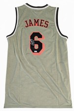 Signed LeBron James #6 Basketball Jersey Autographed w/ GCOA COA