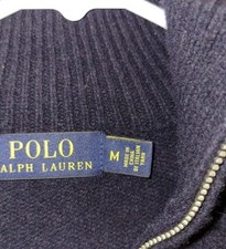 Polo Ralph Lauren Navy Blue Wool Sweater mens medium