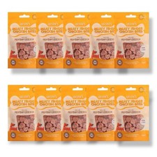 Chester's Meaty Tender Chicken Bites Dog Treats 10 x 50g – Low Fat, Tasty Reward