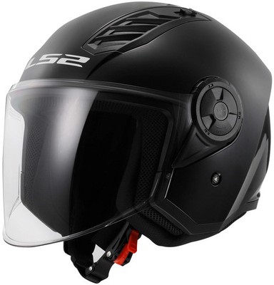 Ls2 of616 Airflow II Solid Jethelm Helm Airflow II Of6 Solid Blac