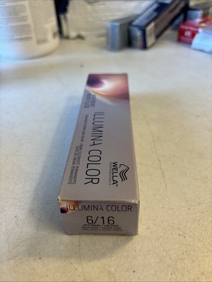 Wella Illumina Permanent Hair Color 6/16-6/AV Dark Blonde/Ash Violet, 2 oz
