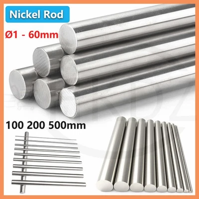 99,99% Ni-Stab Nickel Stangen hochreiner Ø 1-60mm Anode Galvanik 100,200,500mm - Image 1 of 4