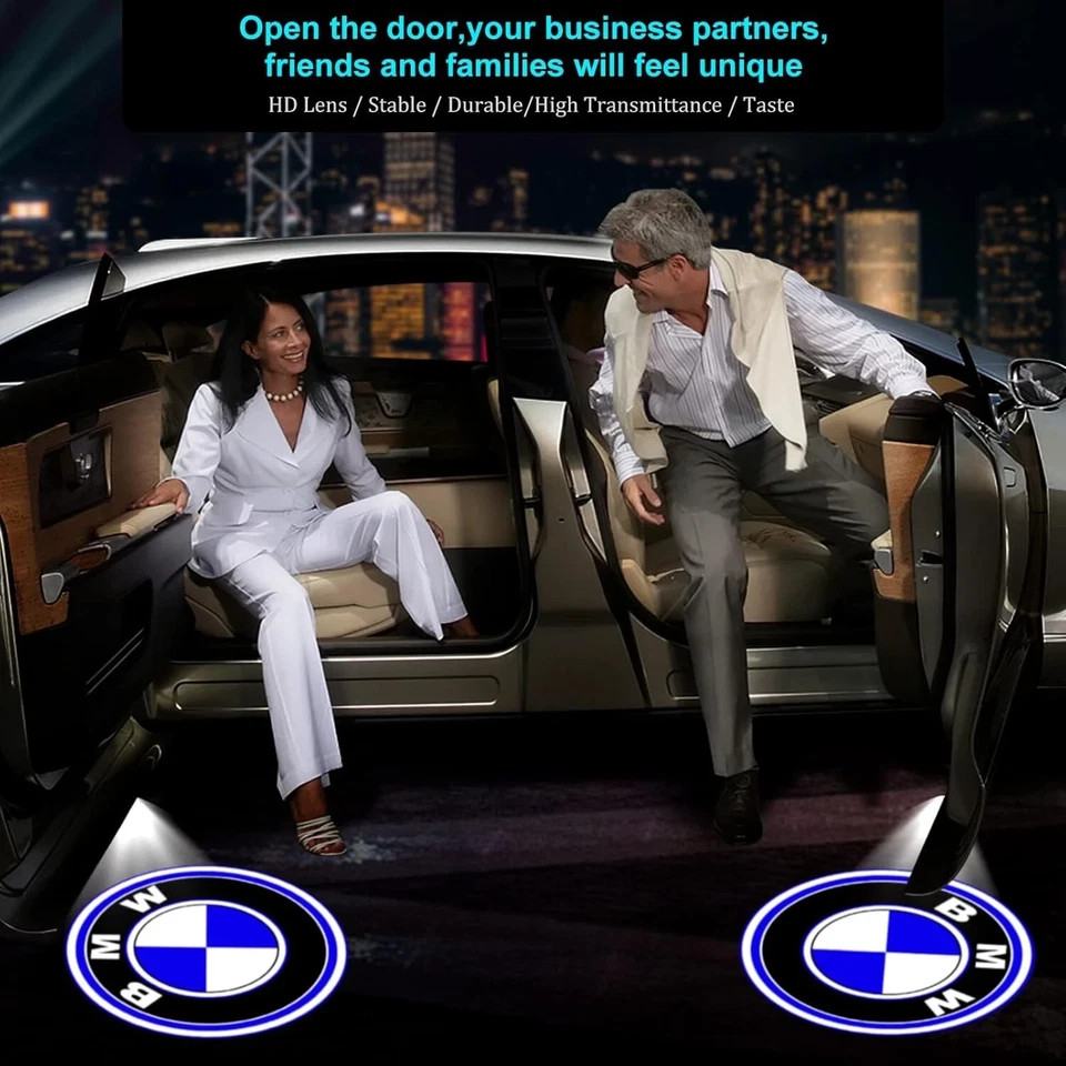4PACK LED HD Door Welcome Courtesy Ghost Shadow Lights For BMW X1 X2 X3 X4 X5 X6 Foto 3 de 4