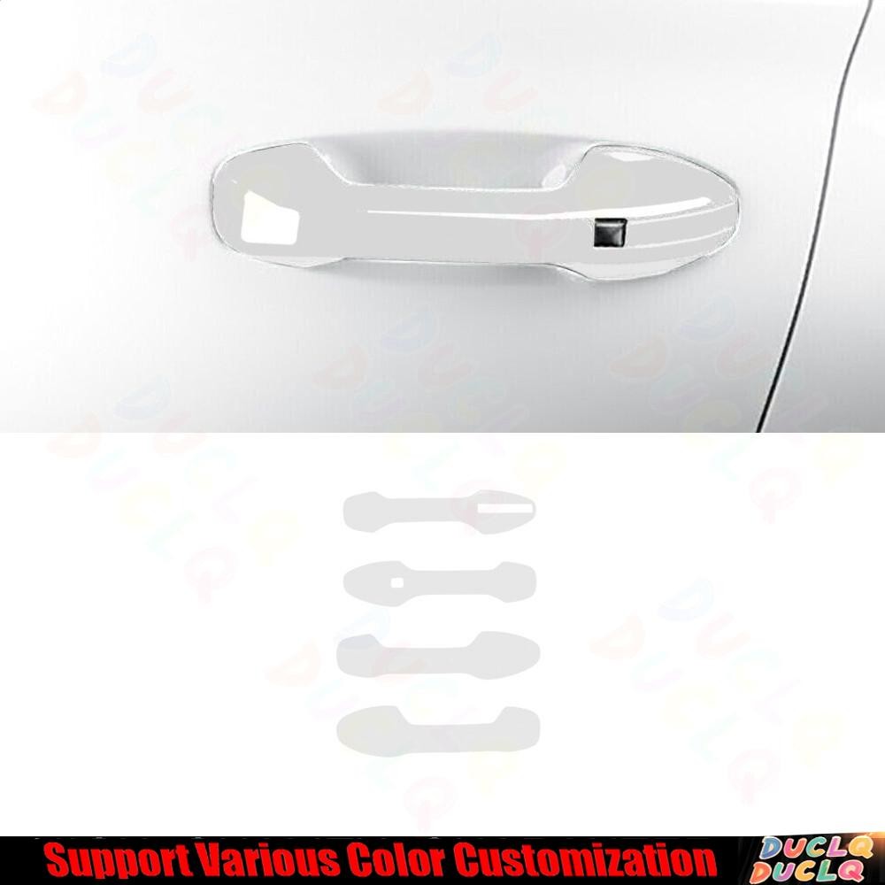 Exterior Side Door Handle Strip Trim For Hyundai Palisade 2020-2024 Bright White