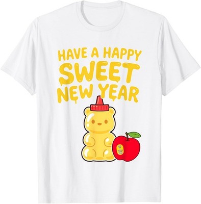 Rosh Hashanah Happy Sweet New Year Honey Bear Unisex T-Shirt