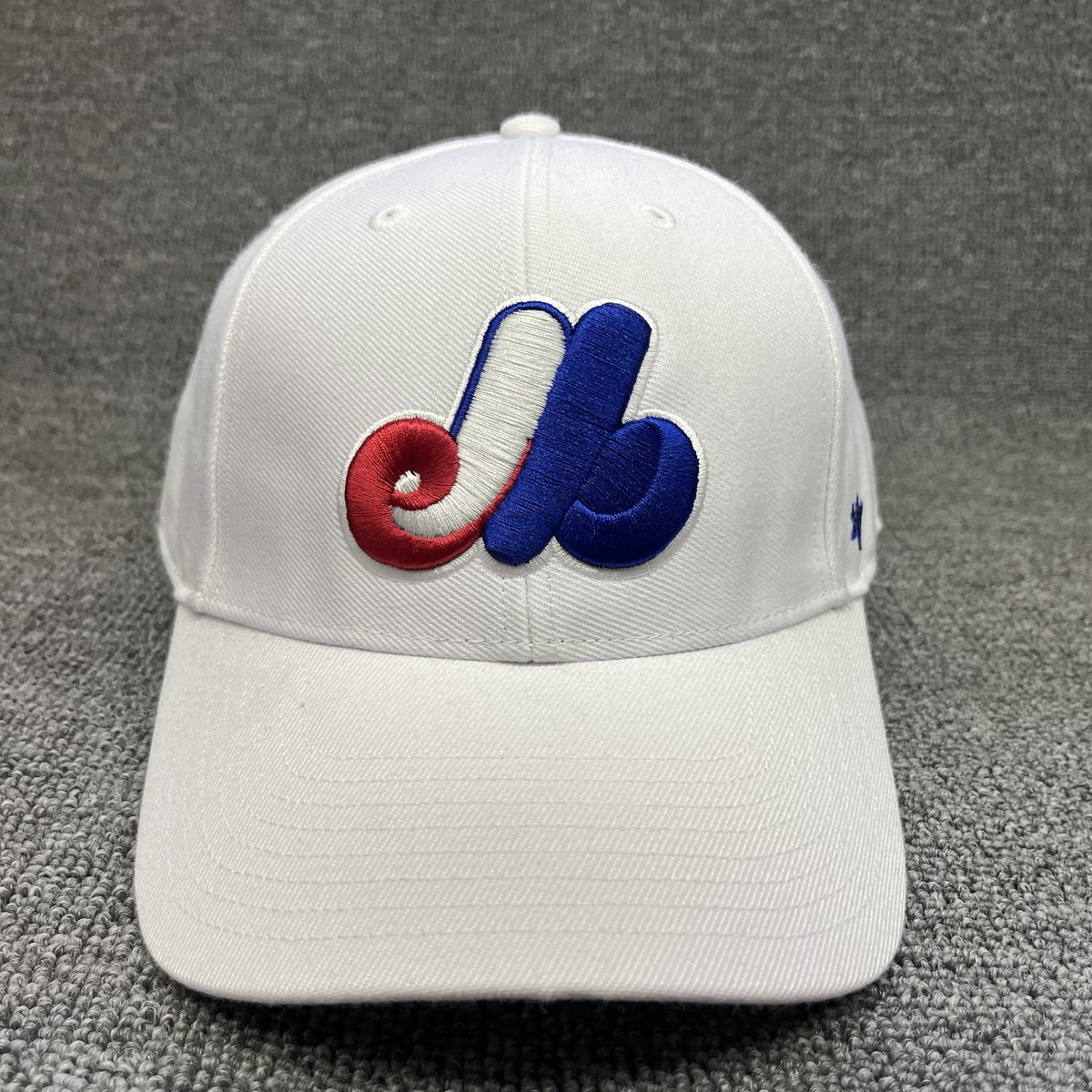 Montreal Expos '47 Clean Up Hat White Cooperstown MLB Adjustable Strapback Cap