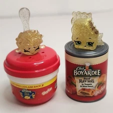 Shopkins Real Littles Glitter Chef Boyardee Mac & Cheese + Ravioli Lot Of 2