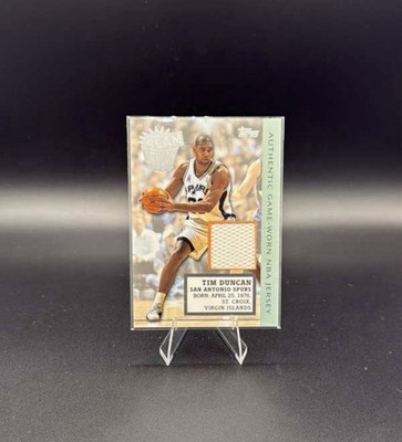 2002-03 Topps Slam Duncan Jerseys Tim Duncan #SD1 HOF 5xh