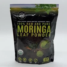 100% Raw & Pure Moringa Leaf Powder USDA Organic 8oz 48 Servings EXP 01/2028