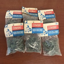 Lot Of 6 bags Plastic raft Combat Soldiers Vinytage
