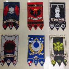 40K Inspired Legion Army Banner Flags Mini Figure Accessories