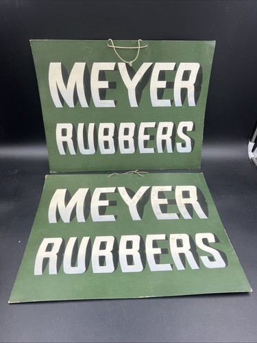Vintage Candee And Meyer Rubbers Boots Store Display Signs RARE Lot Of 5 - Picture 8 of 12