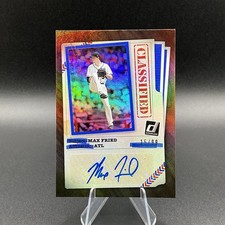 2020 Panini Donruss Classified Signatures Max Fried #CLS-MF (AU) Blue /99