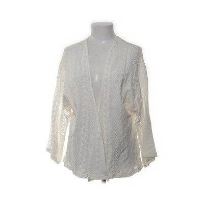 Shein, Strickjacke, Damen, Größe: 34, Weiß, Polyester, Einfarbig, Spitze #otR
