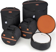 5-Piece Drum Bag Set for 10" Tom, 12" Tom, 14" Snare, 16" Floor, 22" Bass