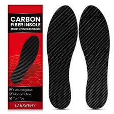 Carbon Fiber Insole for Men & Women 1 Pair: Rigid Shoe Insert for Morton's To...
