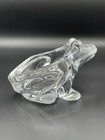 Clear Hand Blown Art Glass Crystal Frog Toad Votive Tea Light Candle Holder EUC — photo 6