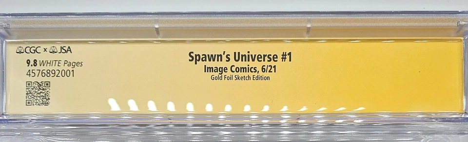 Universo Spawn #1 Variante Lámina de Oro Firmado por Todd MCFARLANE CGC 9.8 Foto 4 de 4