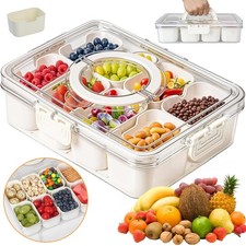 Snackbox Behälter Snack Box Snackbox Mit 8 Fächern Snackschale Organizer Tragbar