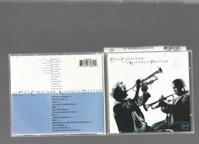 Doc Cheatham & Nicholas Payton CD Verve Jazz Album Standard Jewel Case
