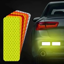 10pcs Car Bumper Reflective Safety Strip Stickers for Night Driving Security