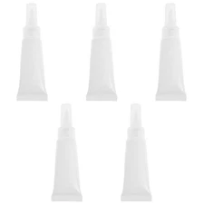 5 Pcs Cosmetics Packaging Refillable Lip Gloss Tubes DIY Beauty Containers