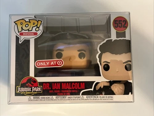 FUNKO POP MOVIES JURASSIC PARK DR IAN MALCOLM TARGET EXCLUSIVE NEW W/PROTECTOR