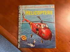 Vintage A Little Golden Book Helicopters 1959 Golden Press Carl Memling Boys